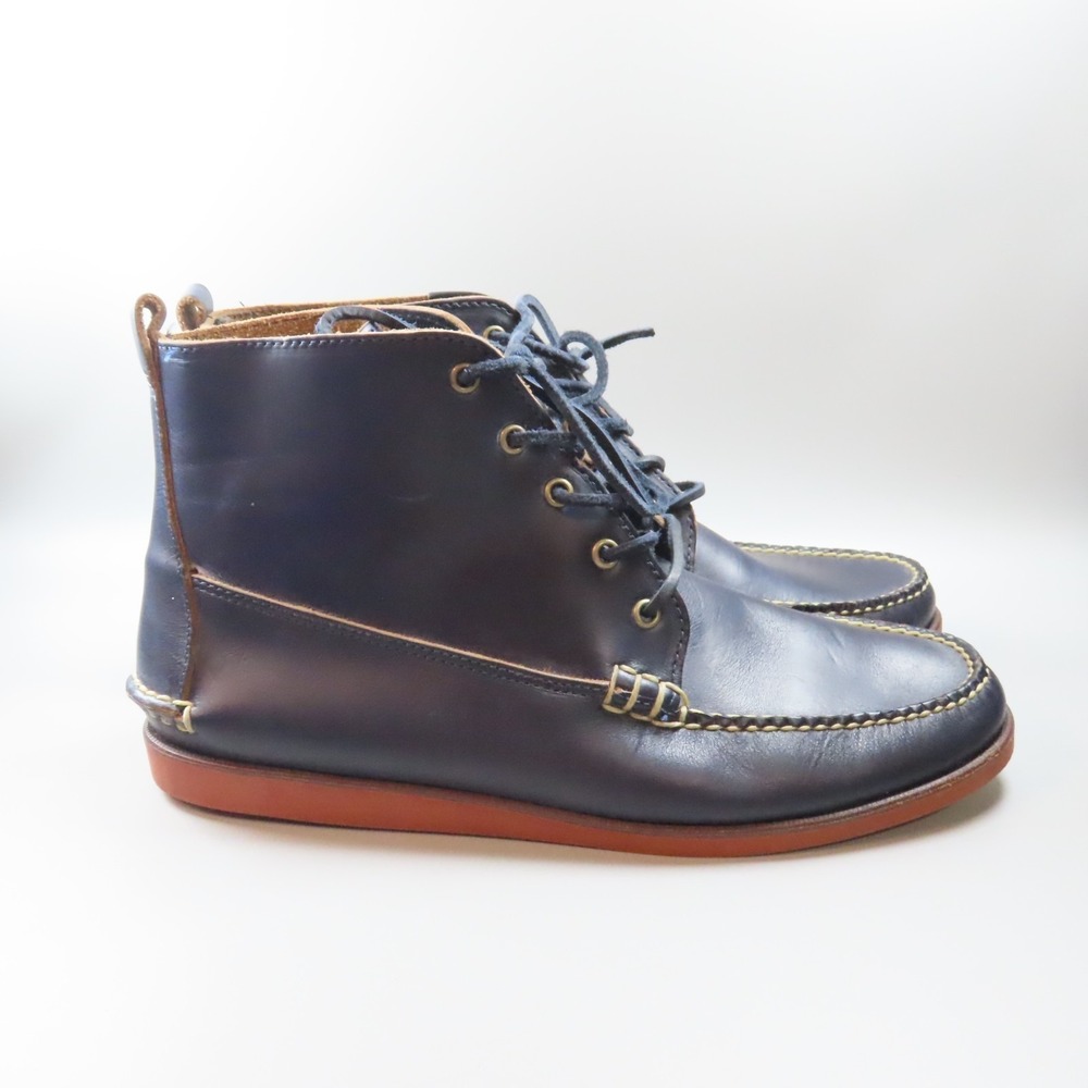 RARE Rancourt x Eastland Seneca boot 11D Navy Chromexcel